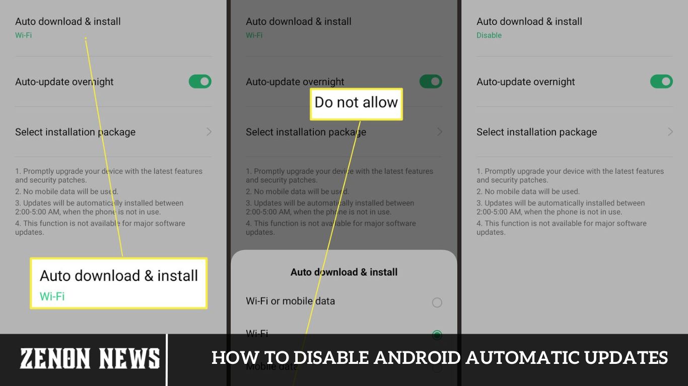 How to Disable Android Automatic Updates